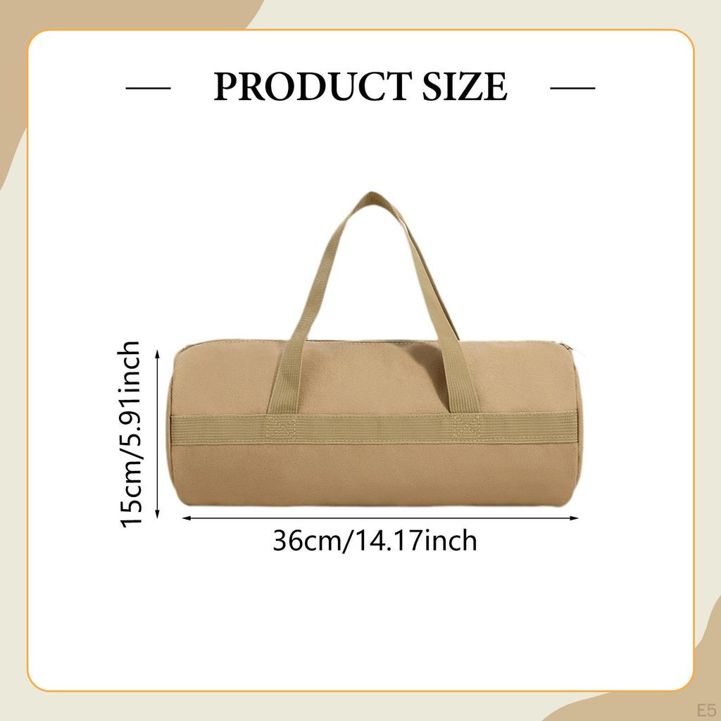 Tent Stakes Bag Camping Equipment Storage Case for Picnic Travelling Black