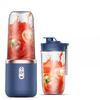 JOYBLISS Multifunksjonell 2 Kopper Bærbar Fruktjuicer Blender 6 Blader Juicemikser Mini Isblender USB-lading Trådløs Juicepresse