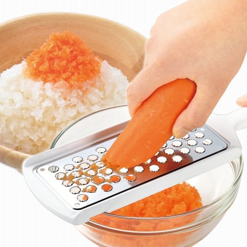 Shimomura Kogyo Full Veggie Stainless Steel Grater, Made in Japan, Dishwasher Safe, FV-605, Made in Tsubame-Sanjo, Niigata