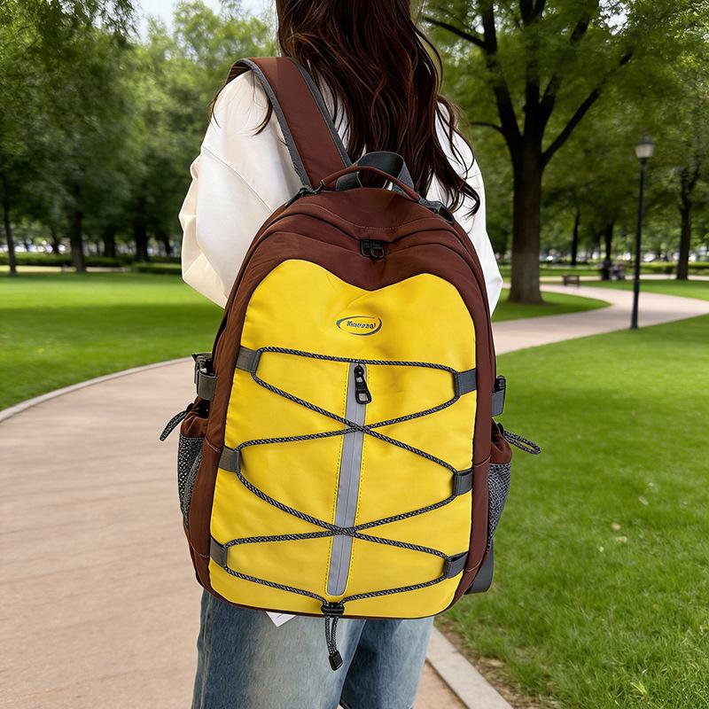Schoolbag Mori ins new high-value fresh contrasting splicing backpack couple lightweight mountaineering travel spring outing backpack