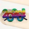 2026 Themed Celebration Glasses With Glittering Numbers Costume Accessory for Party Photos and Decorative Backdrops