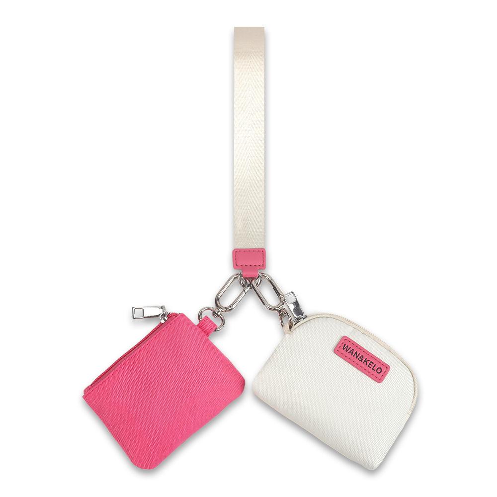 This Handbag Features A Simple Color-block Design, A Small Wrist Bag with A High-end Feel, A Women's Bag, and A Coin Purse