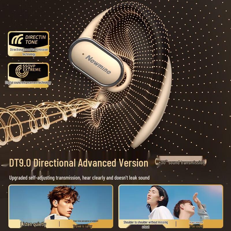 Newmine LY12Plus Open-Ear Bluetooth Ear-Hook Headset