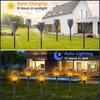 4-Pack Solar Lights Outdoor Torch Lights Waterproof Flickering Flame Lamp Dusk to Dawn Auto On/Off Decorations for Patio Garden Landscape Pathway