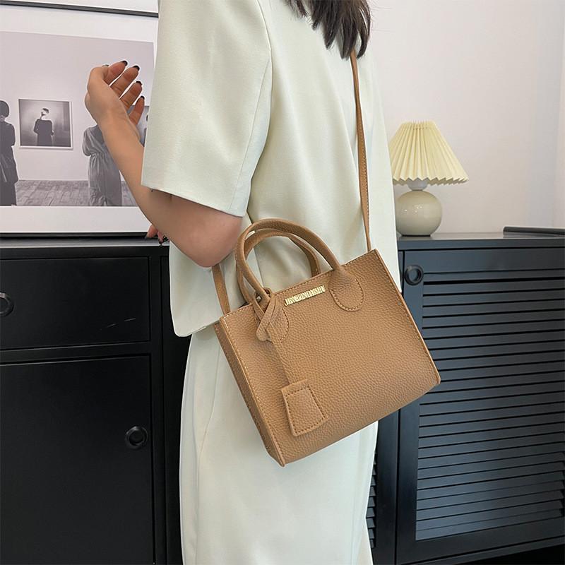 Stylish Pu Leather Handbag Trendy Litchi Grain Shoulder Bag For Women 2023 Fashion