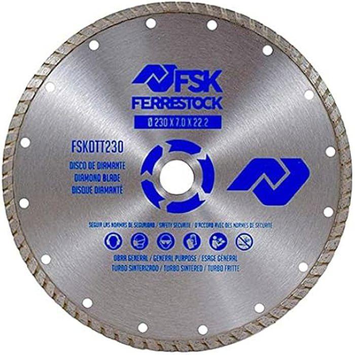 Disque De Diamant - Ferrestock - FSKDTT230 - 230 Mm - Coupe À Sec - Résistant À L'abrasion