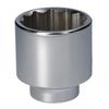 Kyoto Machine Tool 54mm X Overall 76mm X Drive (KTC) Socket, 12-point, B40-54, Length Size 19.0mm