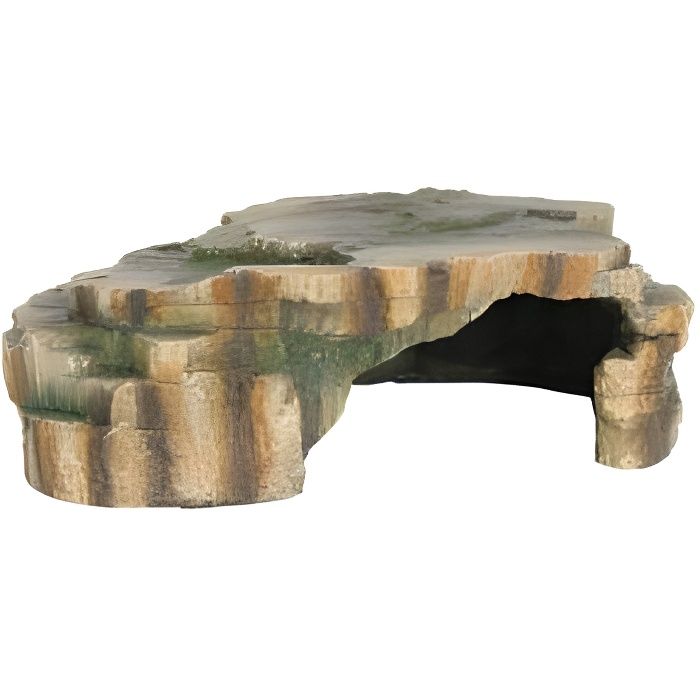 Hule for reptil - TRIXIE - 16 x 7 x 11 cm - Polyesterharpiks - Tropisk skogdekor - Lett å rengjøre