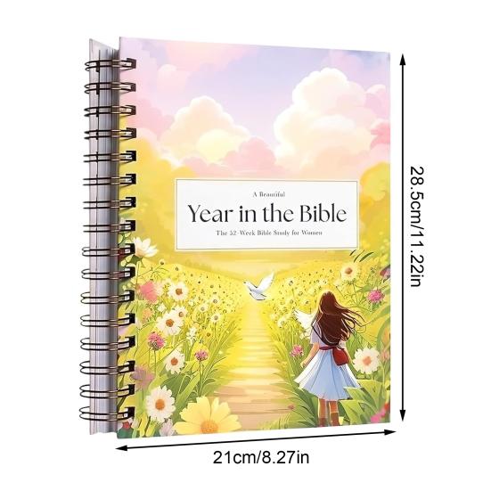 Yousheng The 52-Week Bible Study for Women Spiral Bound A Year-long Bible Study Guide for Daily Reading Reflection And Spiritual Growth