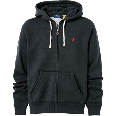Polo Logo Lynlås Hættetrøje Afslappet Fleece Sweatshirt Herre hættetrøjer 710573056-003