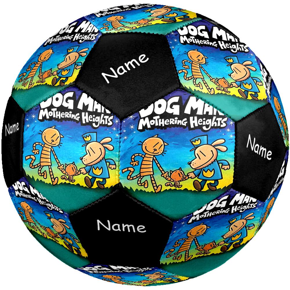 Custom Name Dog Man Theme Size 5 Soccer Ball, Suitable for Both Indoor and Outdoor Matches, a Gift Suitable for Everyone.