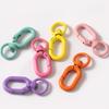 5pcs Colorful Metal Lobster Claw Clasps Swivel Lanyards Trigger Strap with Key Ring DIY Accessories for Bag Key Chains Connector