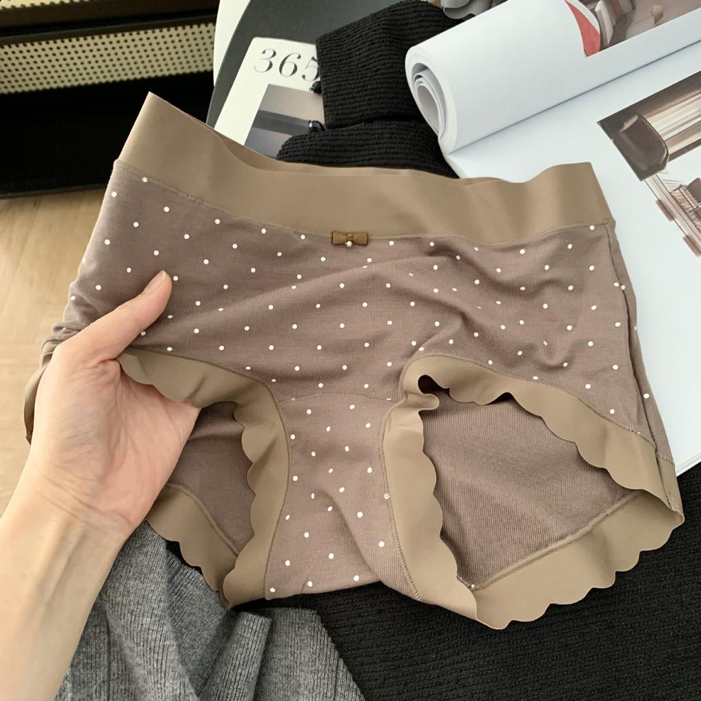 Ladies Summer Lovely Polka Dot High Spring Breathable Crotch Waist Triangle Briefs