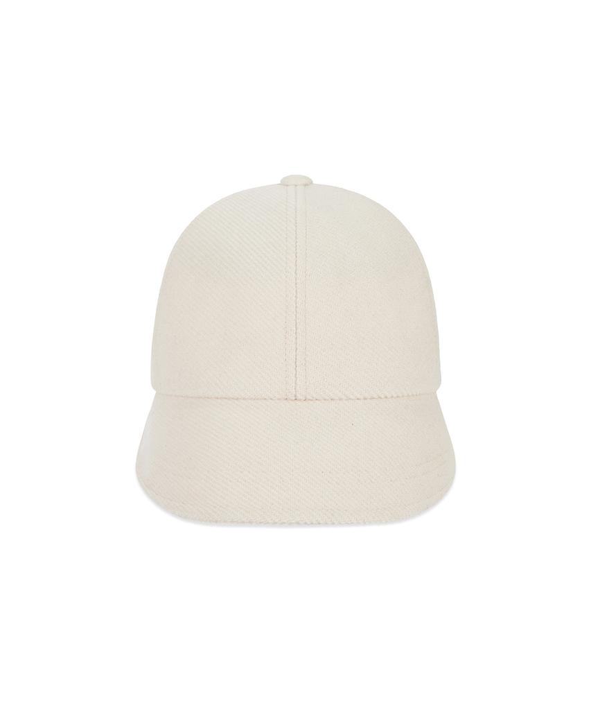 Bajal Va Curved Studded Link Bonnet Hat Cream