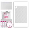 apgo Protective Skin Sticker for the Back Compatible with Teclast T40s, Wrap Film, Foil, Vinyl - Pattern Transparent Carbon