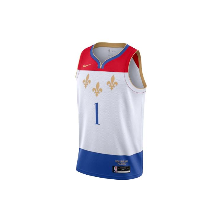 Nike NBA Basketball Jerseys Men s White Moderate Racerback CN1747-105 M