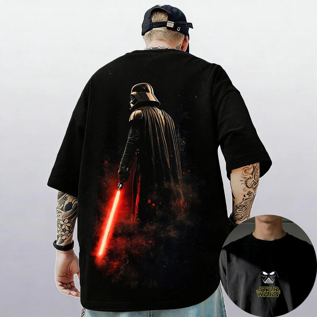 Galaxy Star Wars Darth Vader Tričko s krátkým rukávem Toto je cesta Mandalorian Chewbacca Pánské Dámské Dětské Ležérní Top s kulatým výstřihem