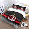 Motivo logo AC Milan. Set lenzuola Set copripiumino Copripiumini Federe(1*Copripiumino 2*Federe senza imbottitura piumone)