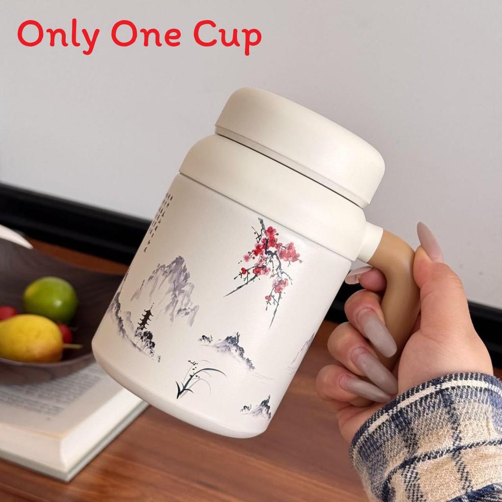 Style Insulated Mug With Handle And Tea Infuser For Office And Travel