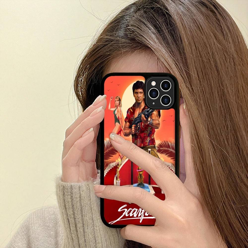 Vintage Classic S-scarface For iPhone 17 16 15 14 13 Pro 12 11 Pro Max Hard PC+TPU Phone Cases Back Cover