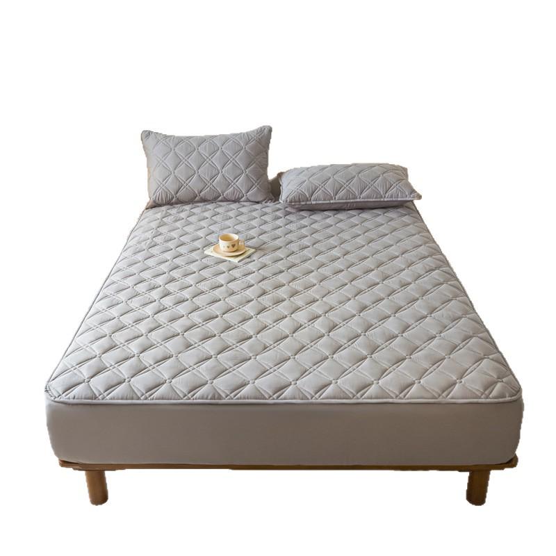 Class A Quilted Cotton Mattress Protector - Thick, Soft, Breathable, Dustproof, Non-Slip Full Cover