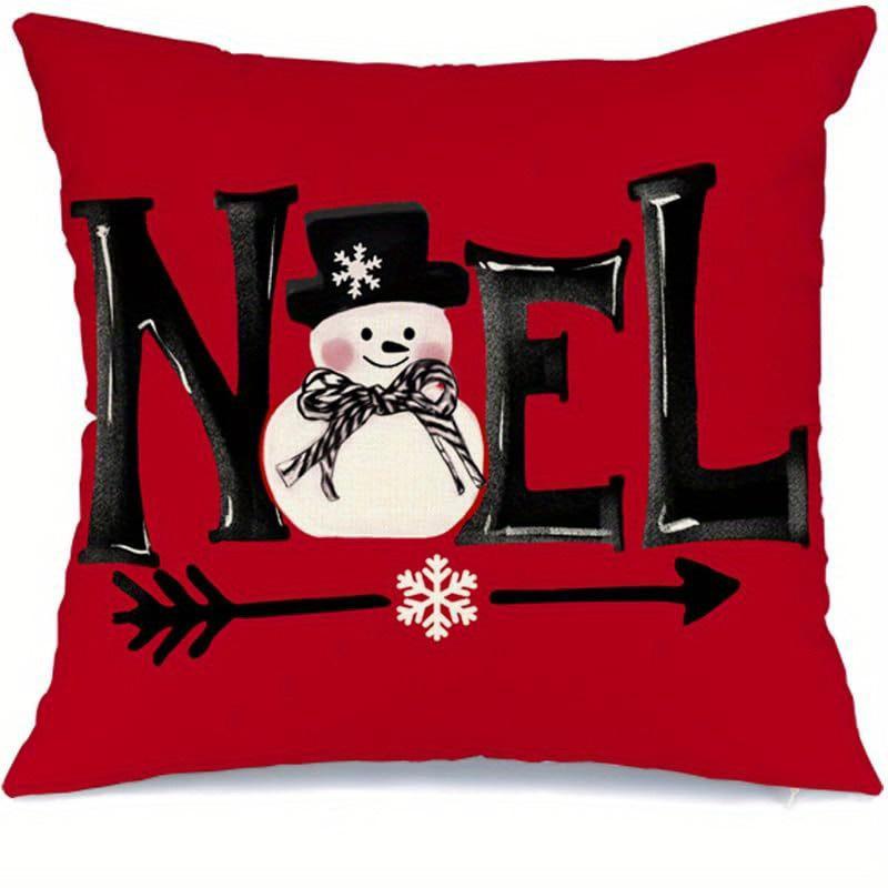Festive Christmas Pillow Covers: Merry, Truck, Ornament, and Noel Designs! Sofas, Bedroom Pillow Covers, Holiday Gifts