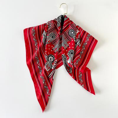 New Spring and Summer Headscarf Printed Twill Large Square Scarf Small Fragrant Silk Scarf Women's Anti-scarf Decorative Scarf Shawl