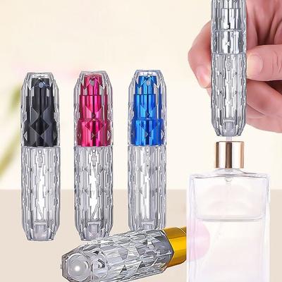 5 ml Parfümflasche mit Kristallbodenfüllung, Flüssigkeitsbehälter, Unterabfüllung, Parfümzerstäuber, tragbarer, nachfüllbarer Sprühnebel, leere Flasche
