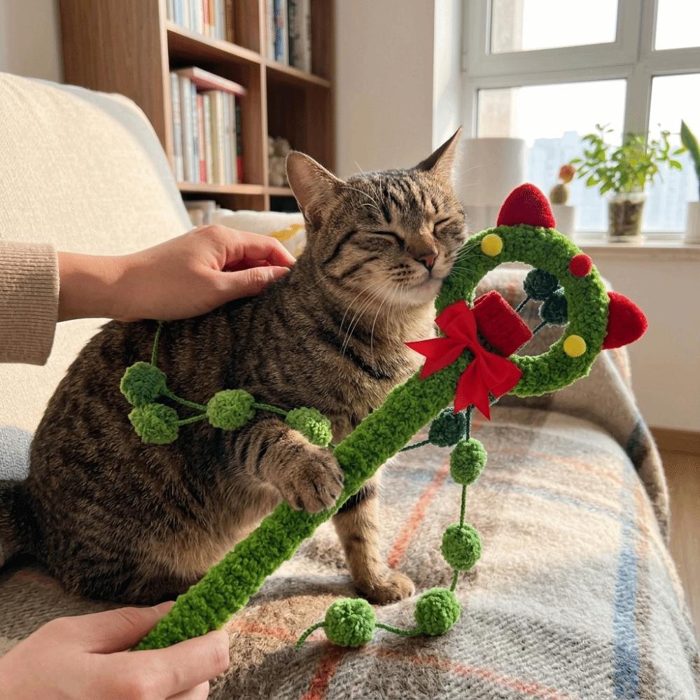 Pet Tassel Ball Cat Bow Interactive Cat Sweet Handheld Cat Stick Pet Playtime