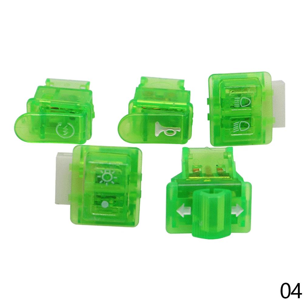 

Новый 5 шт./лот GY6 50 куб. см 125 куб. см 150 куб. см мопед скутер поворотник фара гудок диммер переключатель 5 шт./комплект кнопка стартера мотоцикла зелёный