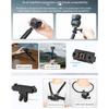 Magnetic Quick Release Adapter For Action Cameras Foldable Mount Double Interfaces 1/4 Screw And  Design Securedly