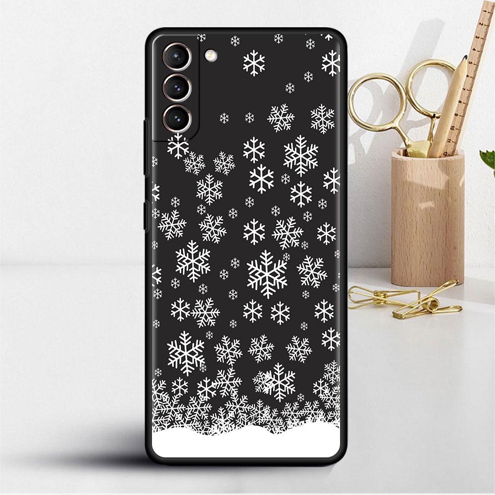 Merry Christmas In Winter Soft Case For Samsung Galaxy S22 S20 FE S21 S10 S9 Plus S8 Note 20 Ultra 10 Lite Phone Cover Shell
