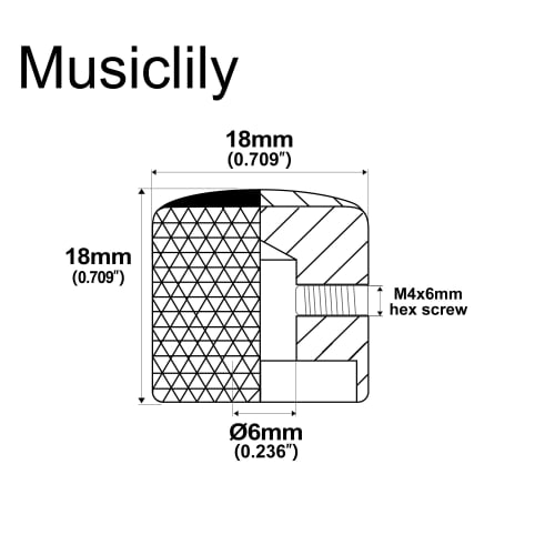 Musiclily Pro 6mm Steel Dome Guitar Knobs with Abalone Top and Screw Mounts for Telecaster Electric Guitars and Precision Basses, Gold (Set of 2)