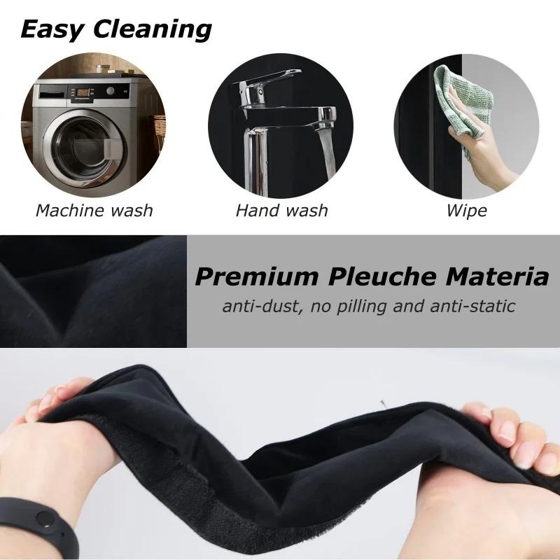 2pcs/1set Refrigerator Door Handle Covers Kitchen Appliance Decor Handles Prevent Stain Fridge Oven Handle Anti-Skid Anti-Static