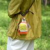 Color-blocked Mini Backpack Coin Purse Colorful Canvas Coin Bag Earphone Storage Bag  Daily
