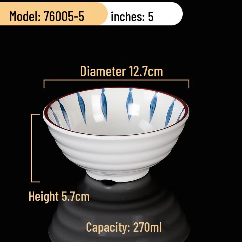Large Melamine Imitation Porcelain Noodle Bowl