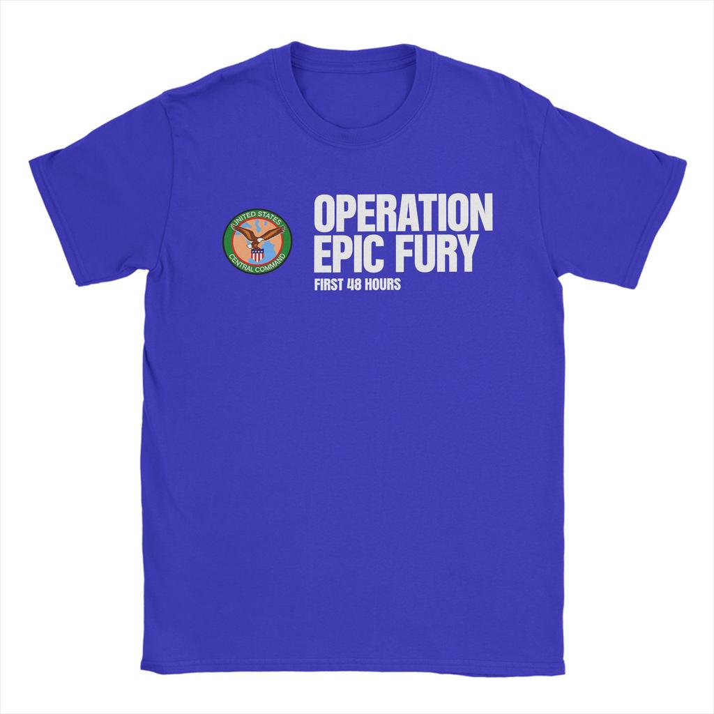 Mens T Shirt FAFO Operation Epic Fury TShirts Harajuku Beach Tees Y2K Funny 100 Cotton Tops Plus Size 6XL