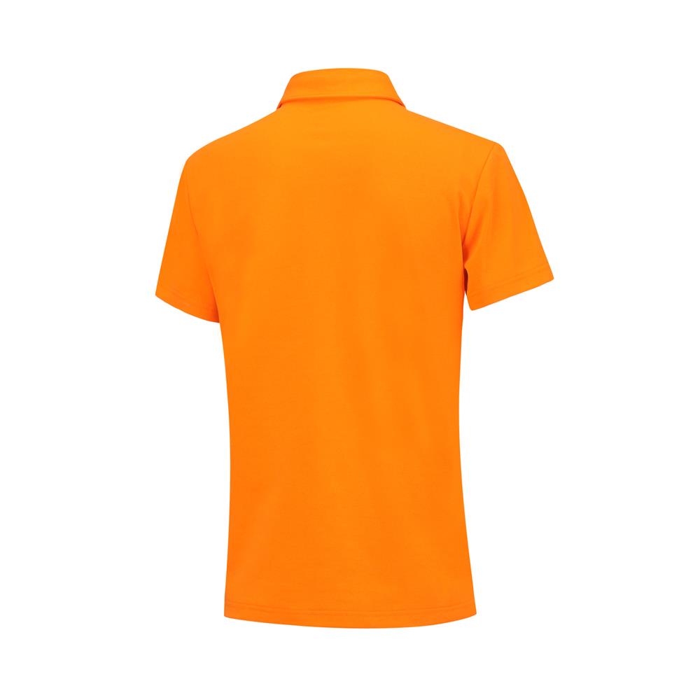 Li Ning Fitness Series Solid Color Logo Short Sleeve Polo Shirt Women tops Ice-Orange APLS006-5