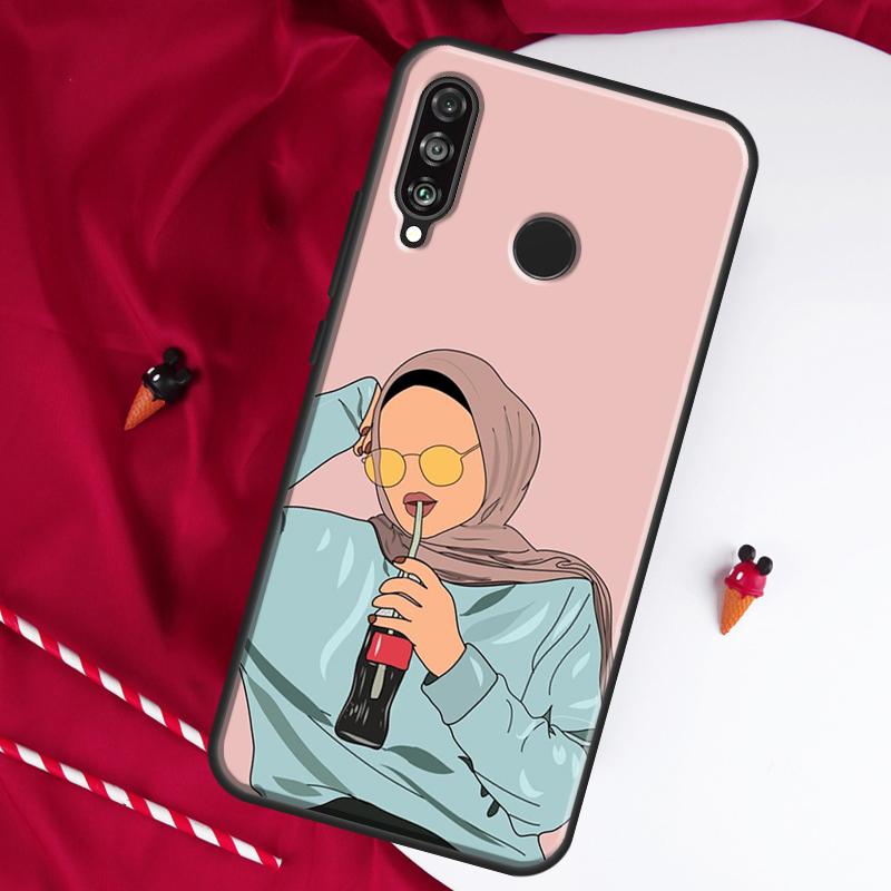 

Исламские мусульманские Хиджаби Девочки Для Huawei Nova 12i 11i 8i 12s 9 10 SE Y90 Y60 Y70 Y72 Y61 Y91 P20 P40 P30 Lite P60 Pro Чехол Nova 11 Pro