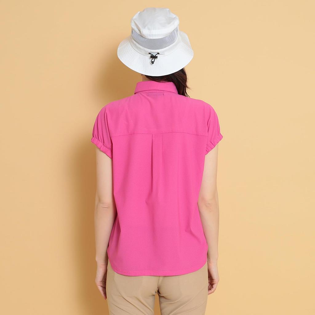 French Sleeve Shirt for Kazaana Mesh Golf C25134209 S [Callaway] Women's (Suitable Setup) / / 1092_Pink