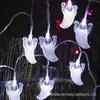Halloween LED String Lights - Pumpkin, Spider, Ghost, Horror Decor, Marigold Colored Small Lights