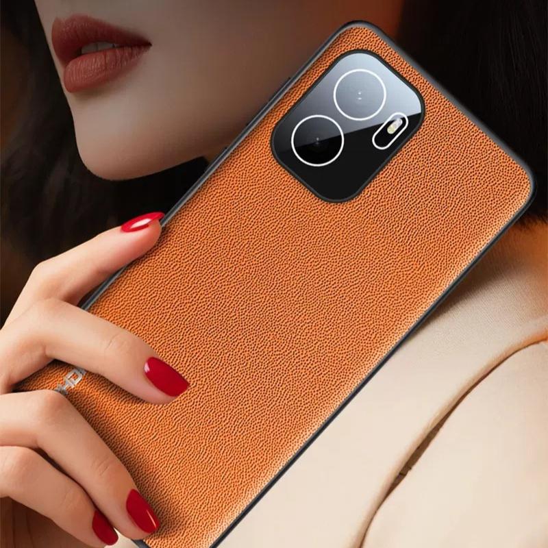 For Oneplus ACE 6 Ultra Leather Texture Camera Lens Film Protection Case For 1+ACE 6 Ultra Soft Silicone Shockproof Cover Bumper