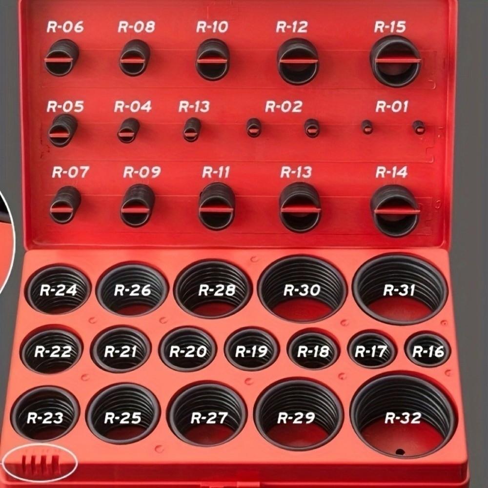 419PCS Assortment Set Universal O Ring Assortment Replacement Flexible Seal Gasket Washer Professional Rubber O Ring Pumps