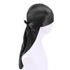 Unisex Adult Satin Long Tail Doo Rag Durag Bandanas Cap Pirate Hat Turban Men Hip Hop Headband Biker Headwrap Women Headwear