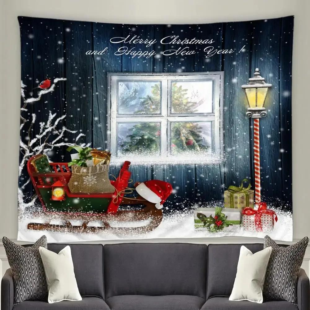 Christmas Decoration Pattern Living Room Bedroom Home Wall Tapestry
