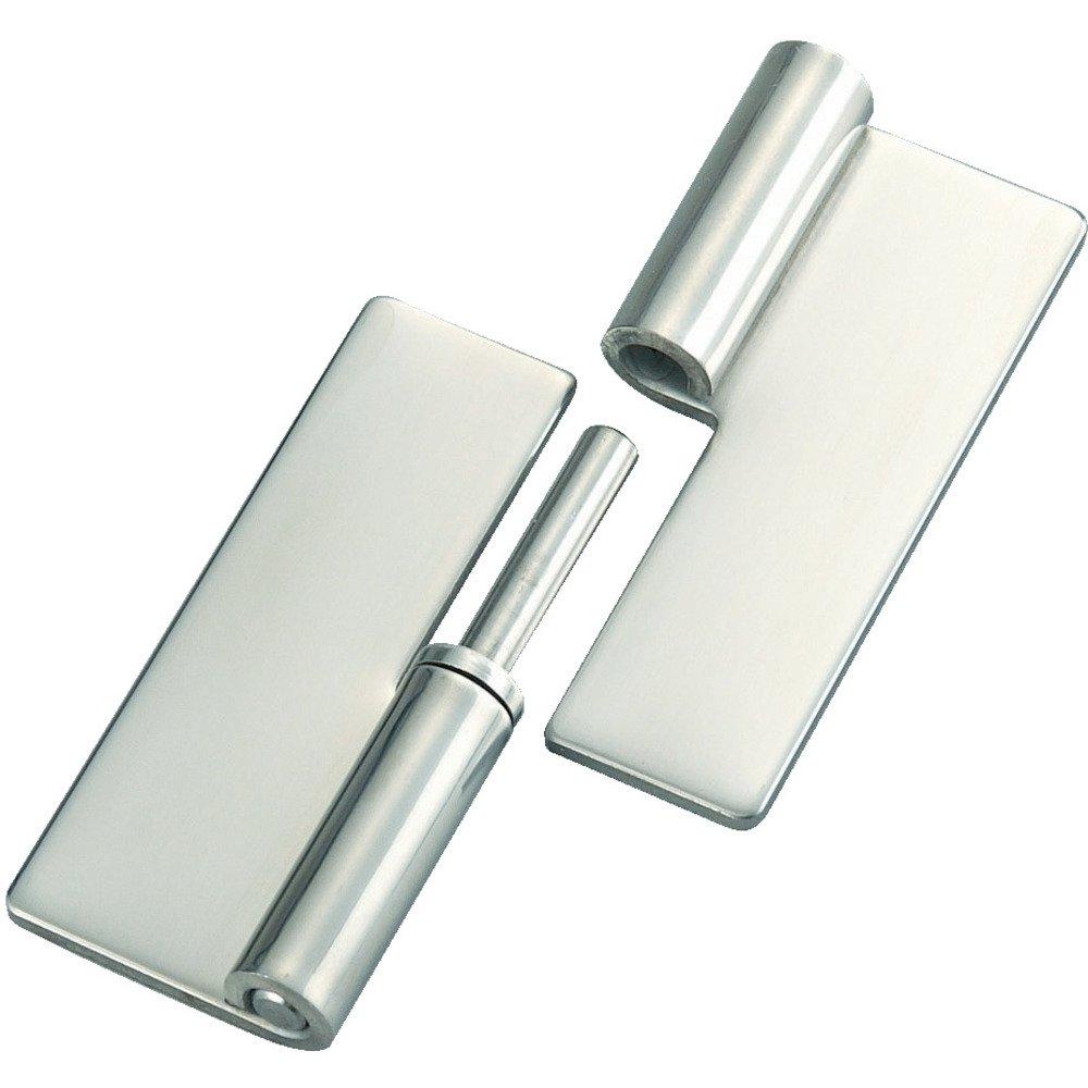 

TRUSCO Stainless Steel Removable 100mm Pair 1 TNH-100CR Heavy-Duty Hinge, Long, Right-Handed (1 = Bag)