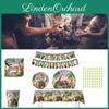 Jungle Animal Zoo Party Decorations For Toddler Boys Safari Birthday Scene Setup With Plastic And Paper Props
