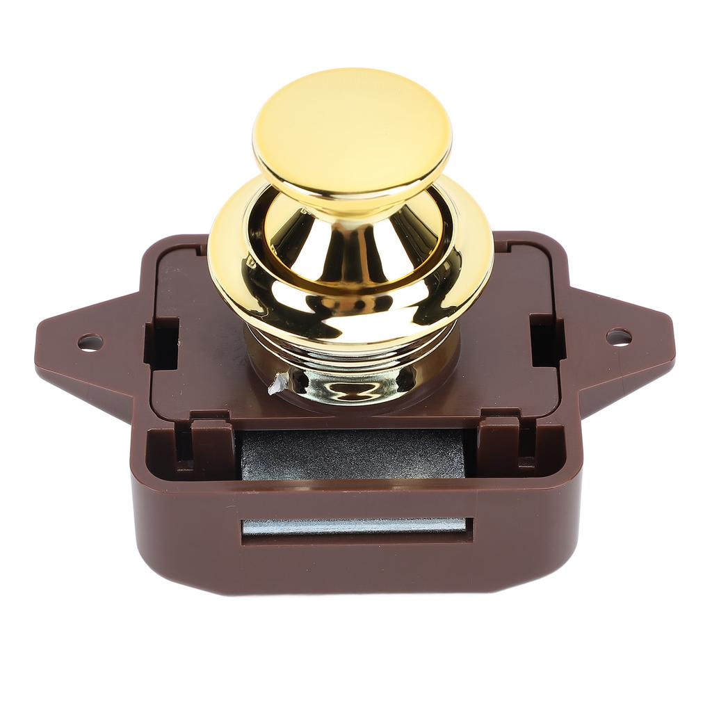Cabinet Push Button Latch Stylish Look Keyless Cupboard Door Push Button Lock Latch for RV Yacht Motorhome Campervan