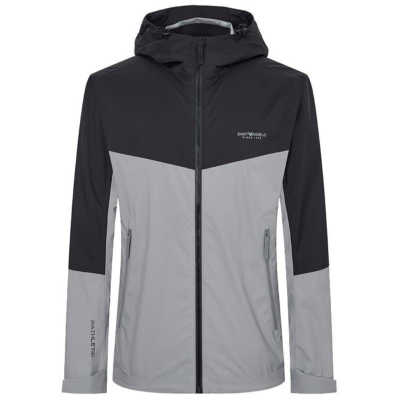 

Baoxiniao Men s Hooded Color Block Casual Jacket L (48)