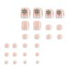 French White Tips Fake Toenails Moderate Thickness Comfortable to Wear Nails for Fashion Girls Foot Decoration